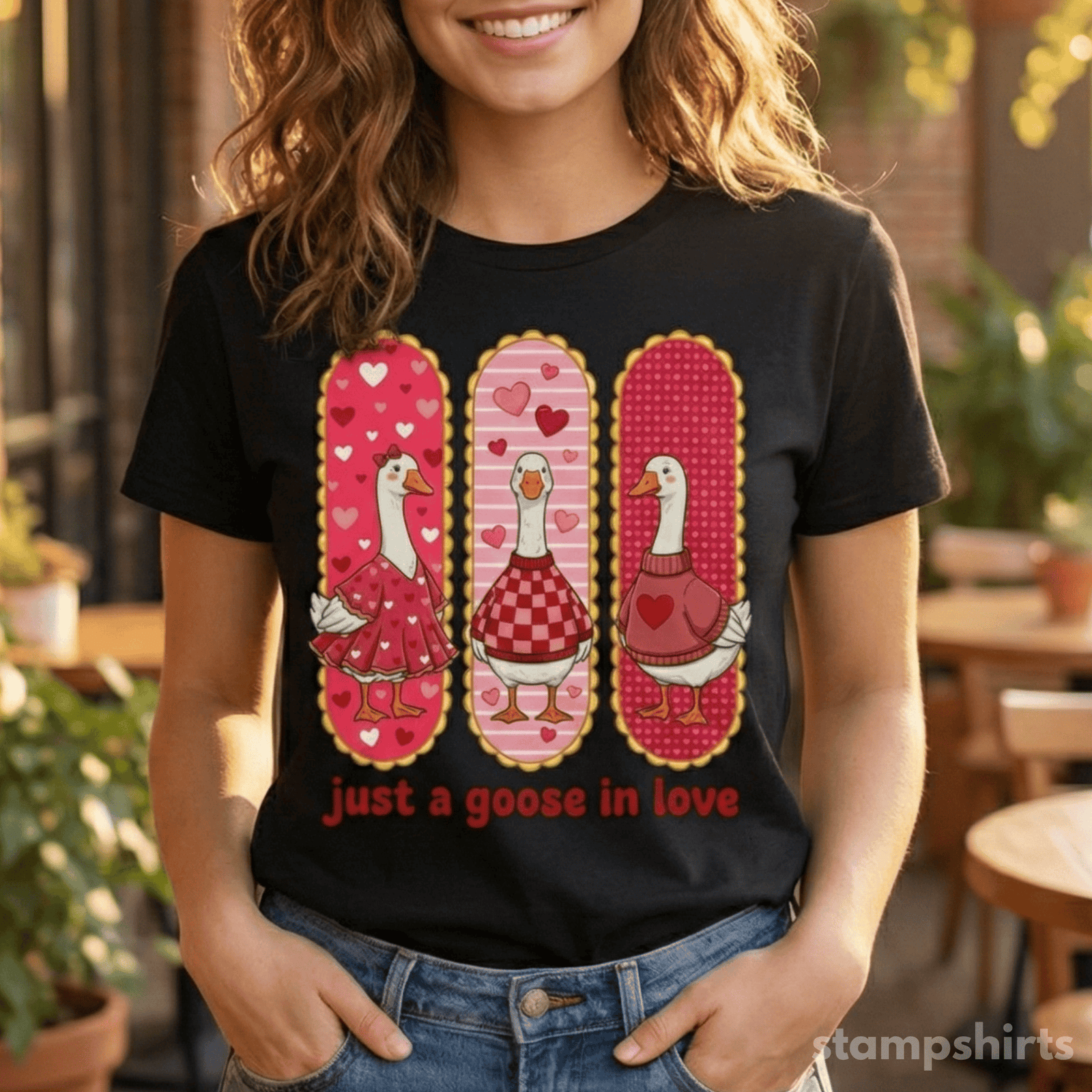 Just a Goose in Love T-Shirt
