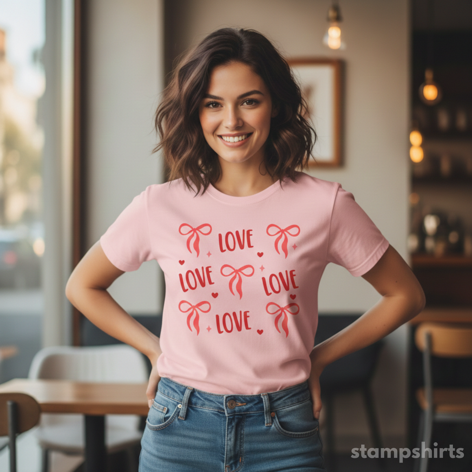 Love Pattern T-Shirt