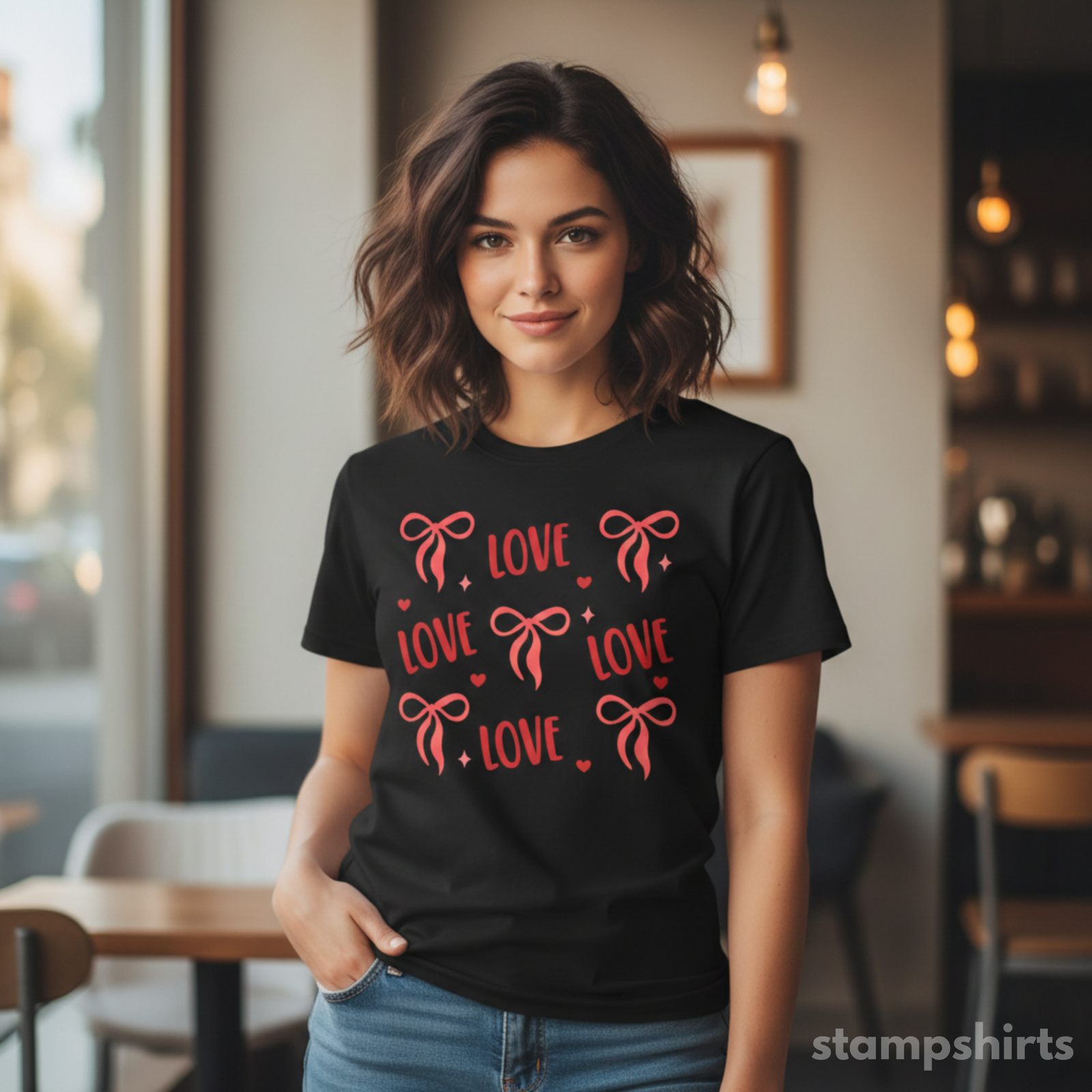 Love Pattern T-Shirt