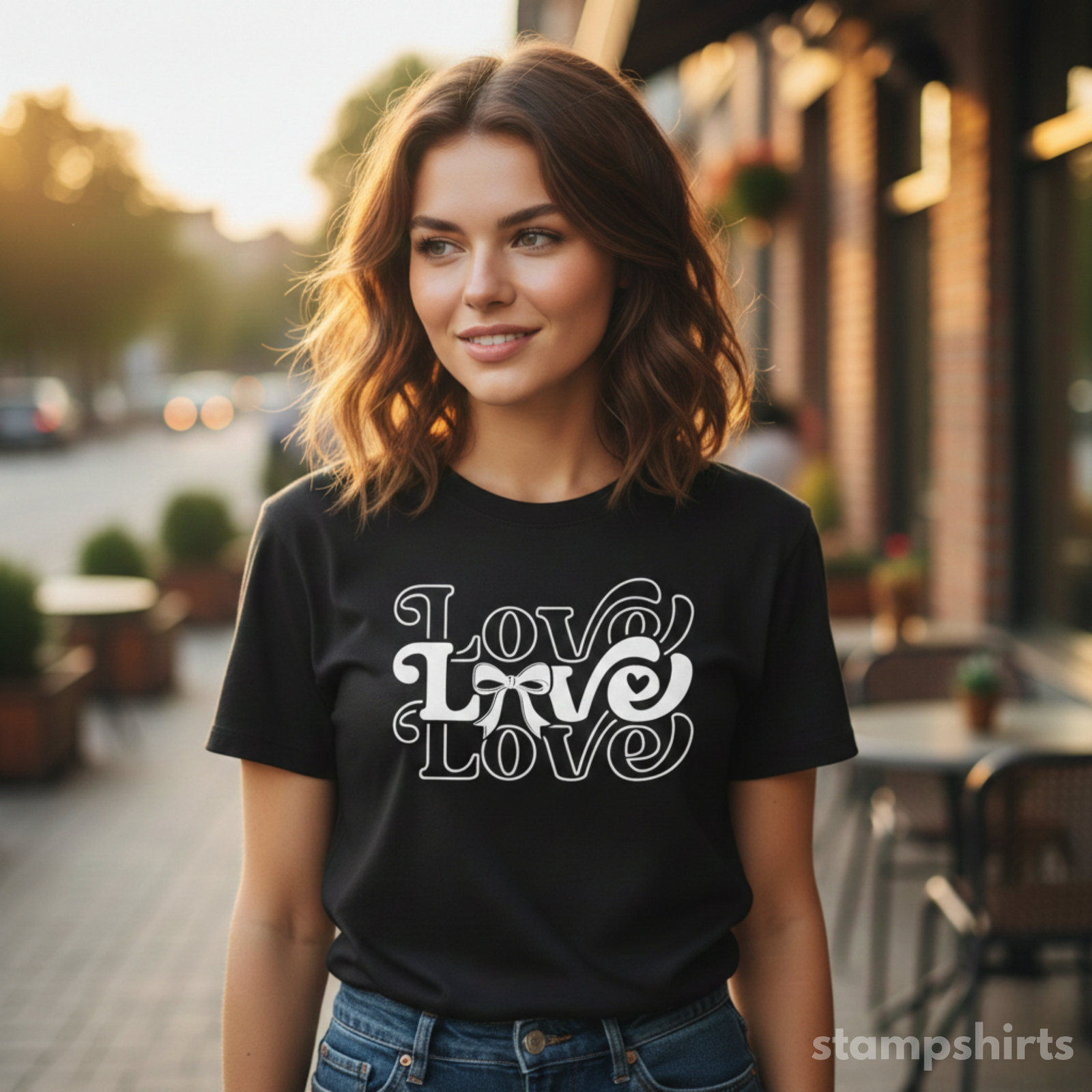 Love Retro Script T-Shirt