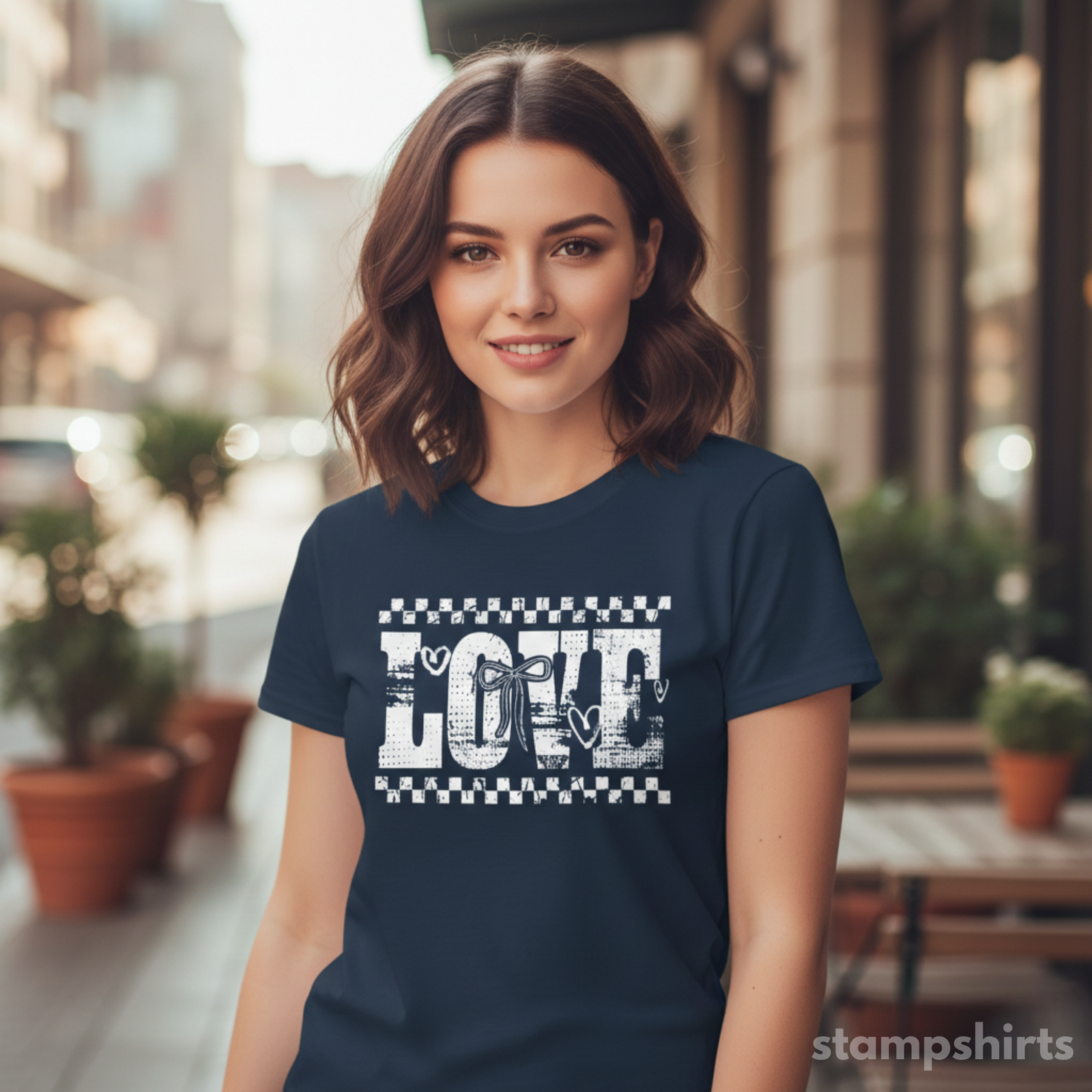 LOVE Checkerboard T-Shirt