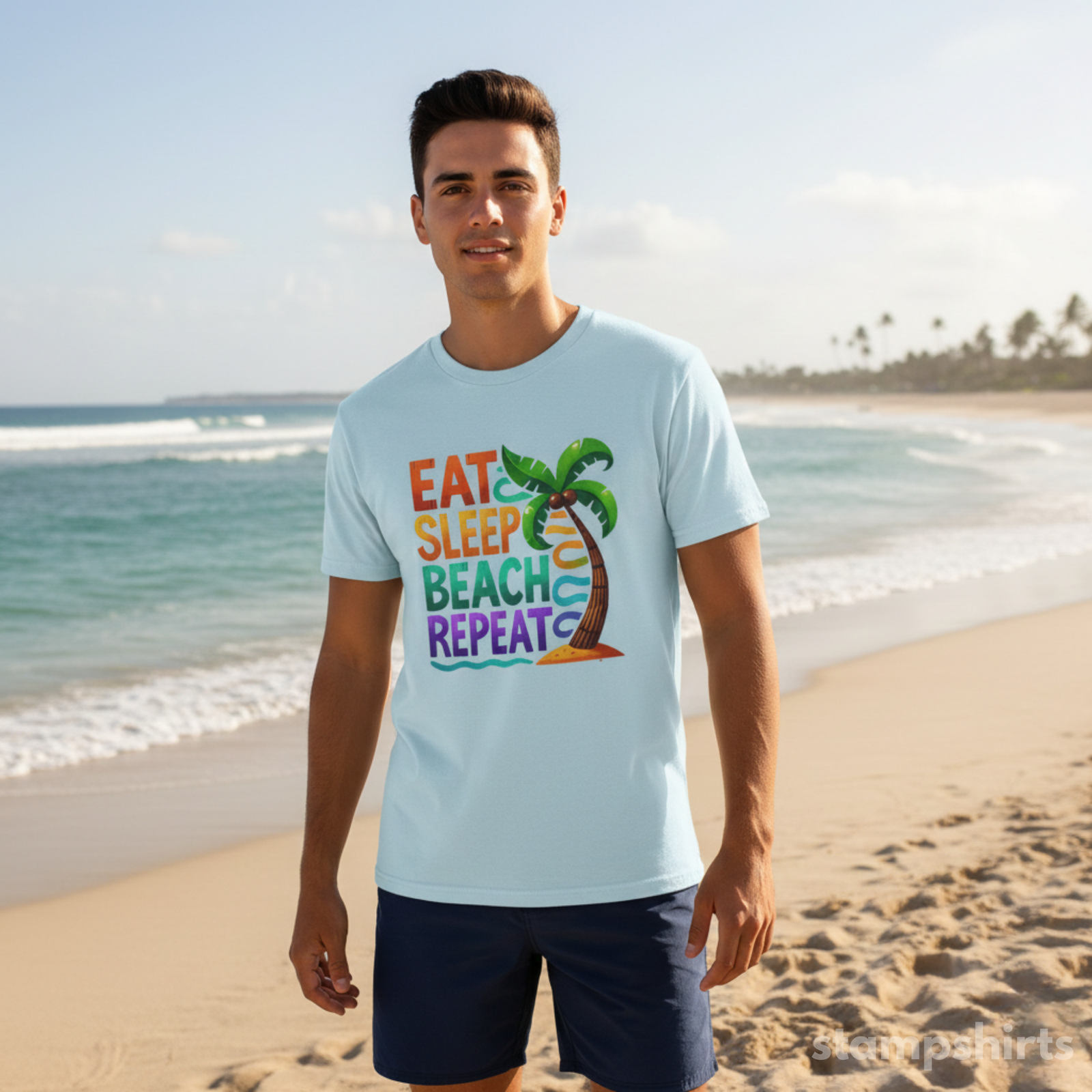 Eat Sleep Beach Repeat T-Shirt