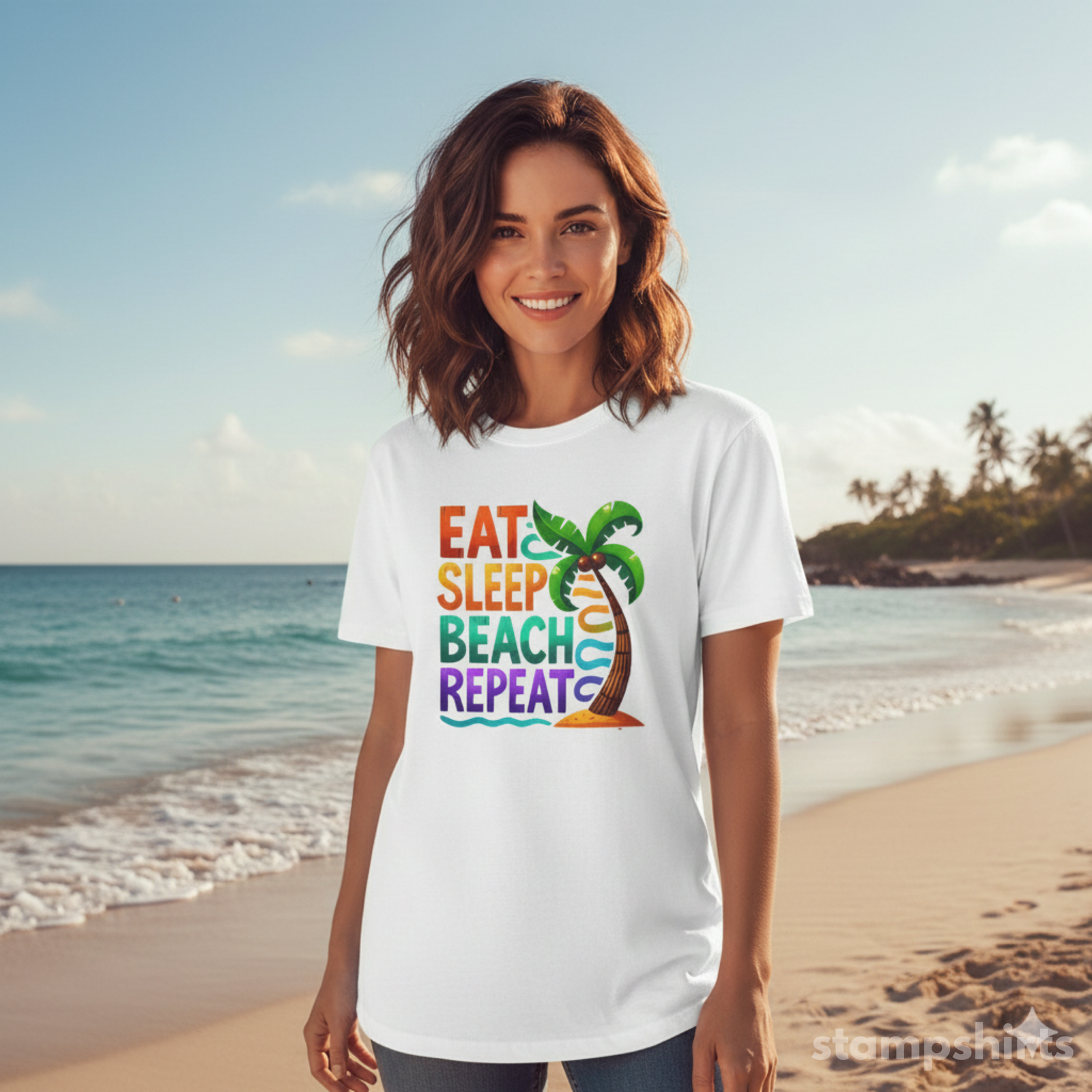 Eat Sleep Beach Repeat T-Shirt