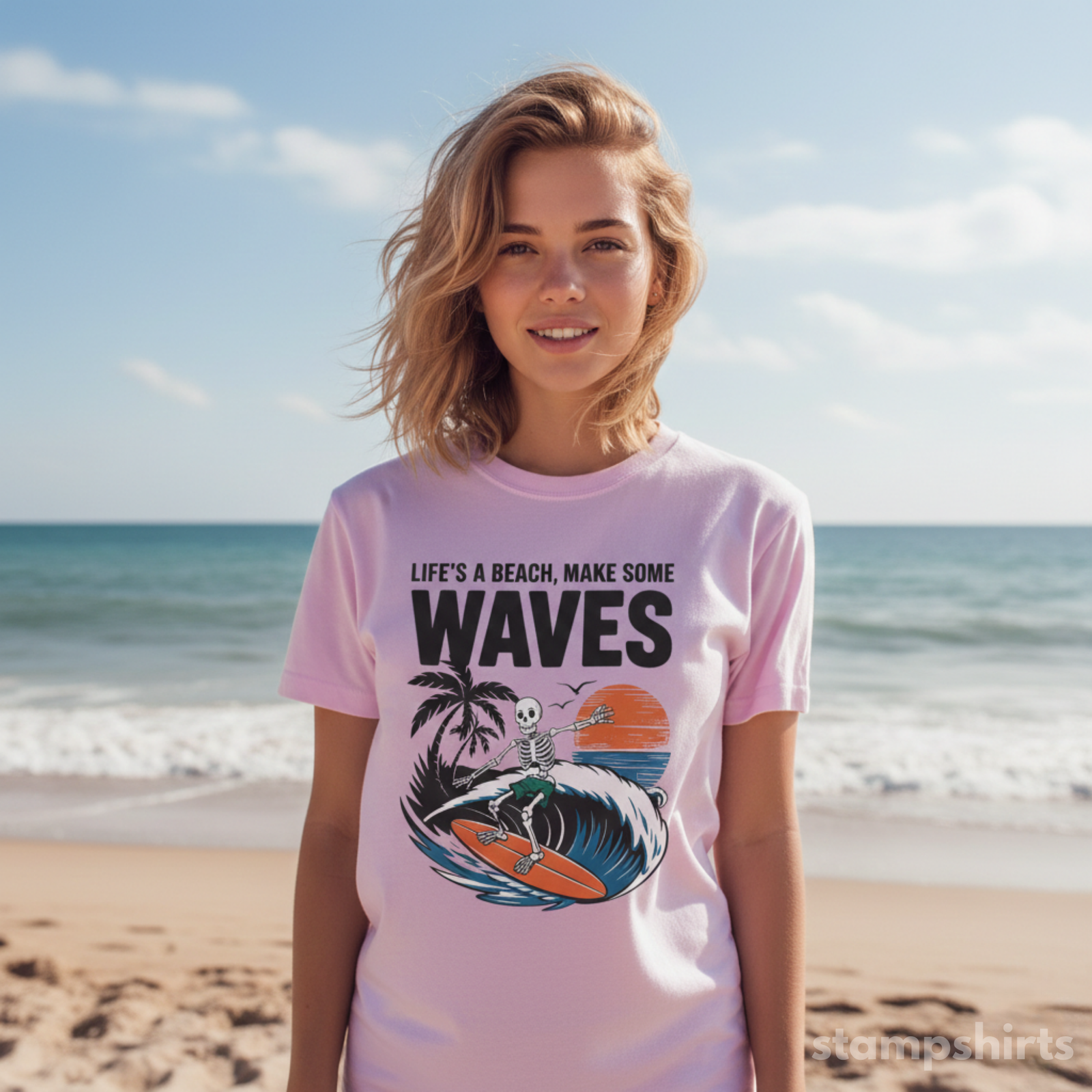 Life's a Beach, Make Some Waves T-Shirt