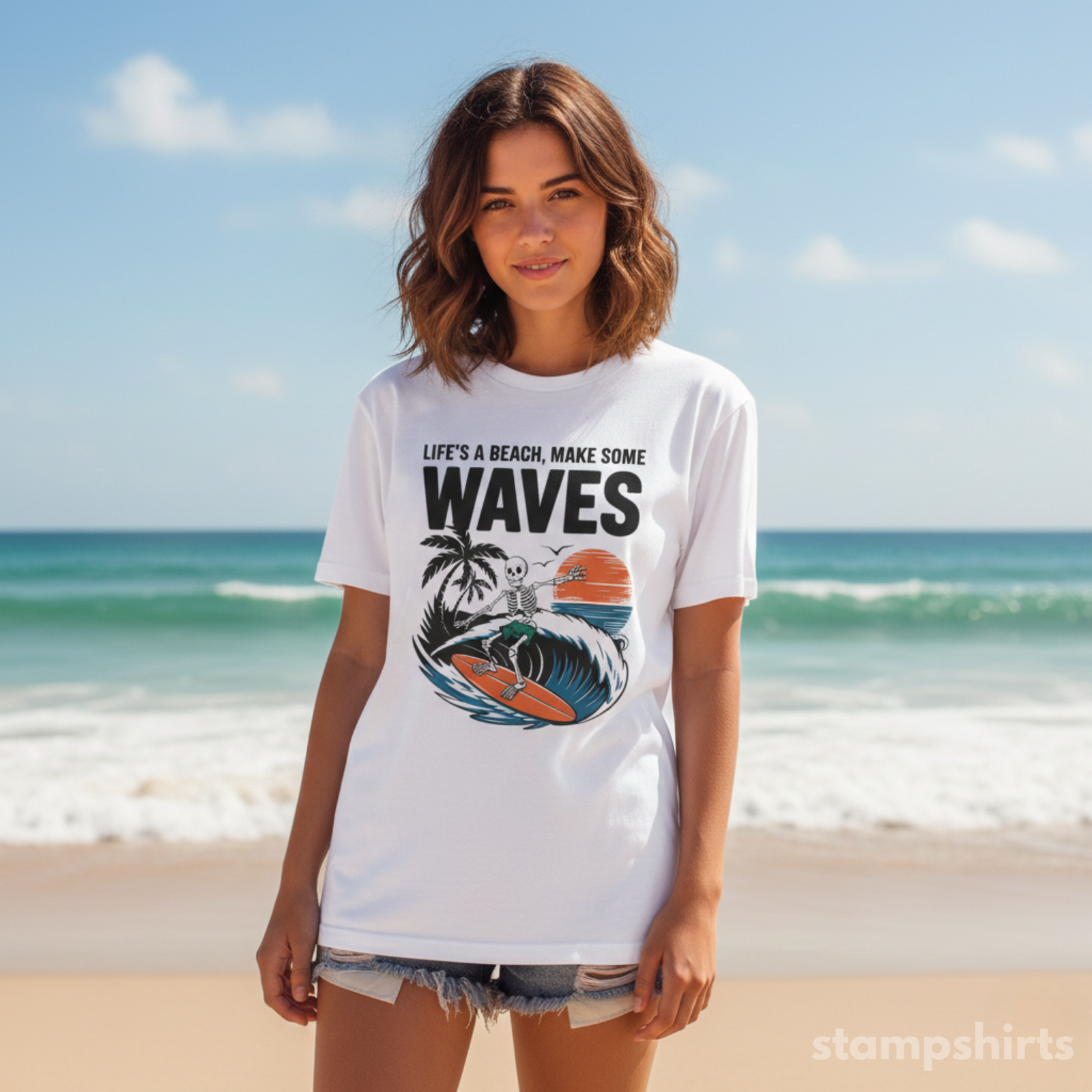 Life’s a Beach, Make Some Waves T-Shirt