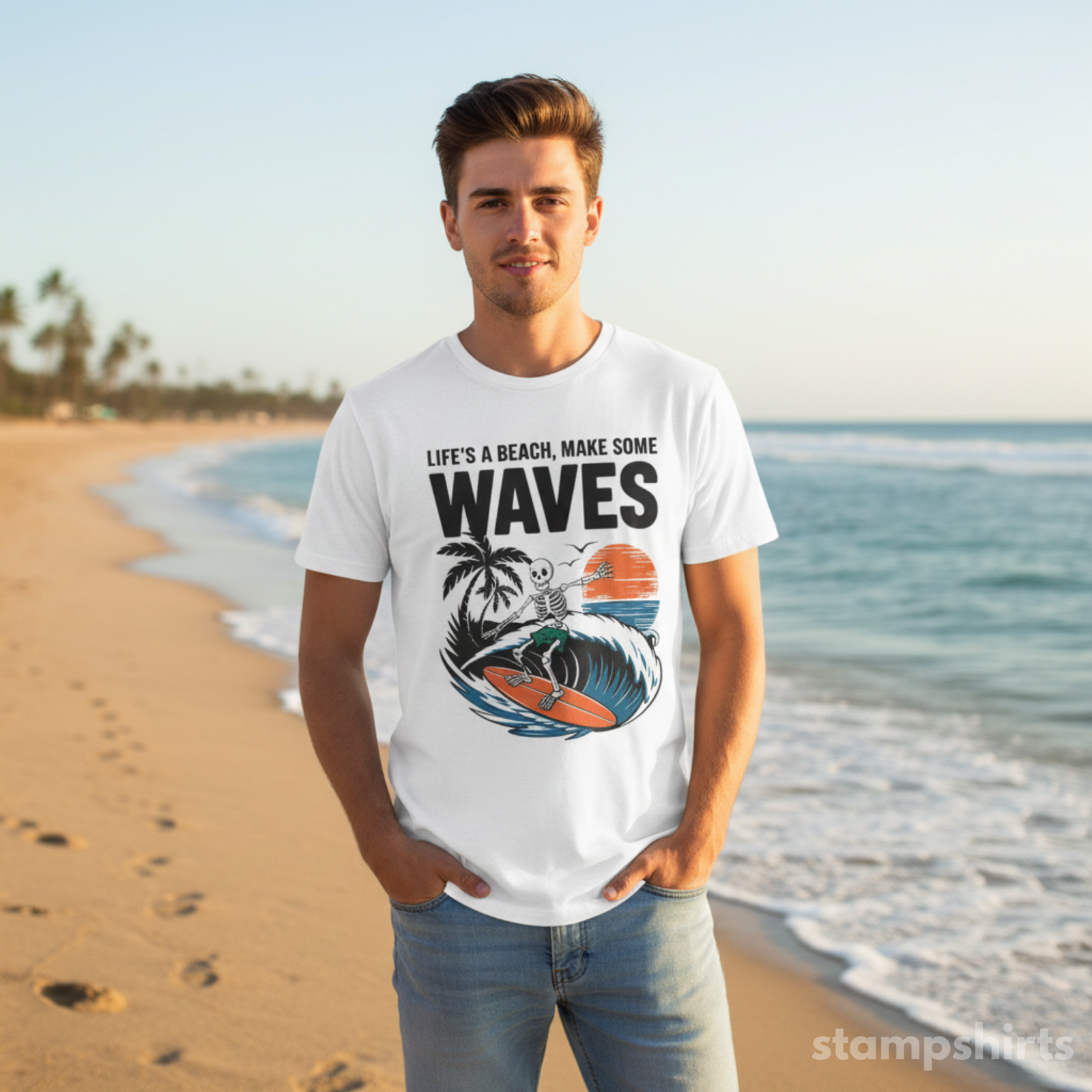 Life's a Beach, Make Some Waves T-Shirt