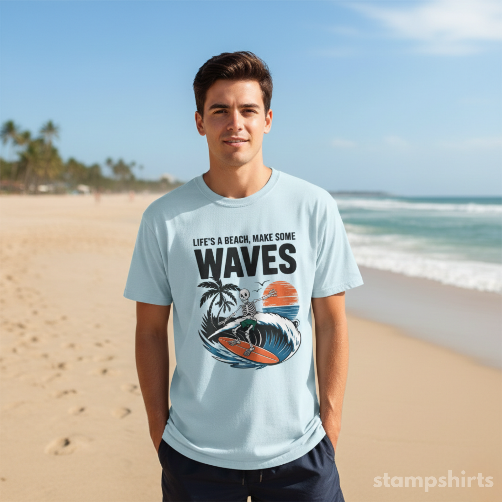 Life's a Beach, Make Some Waves T-Shirt