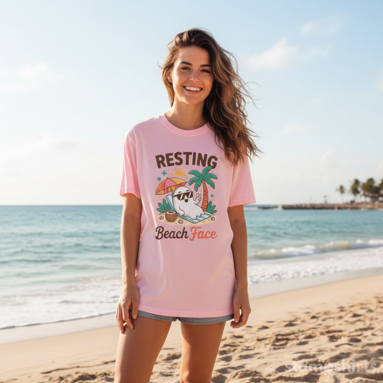 Resting Beach Face T-Shirt