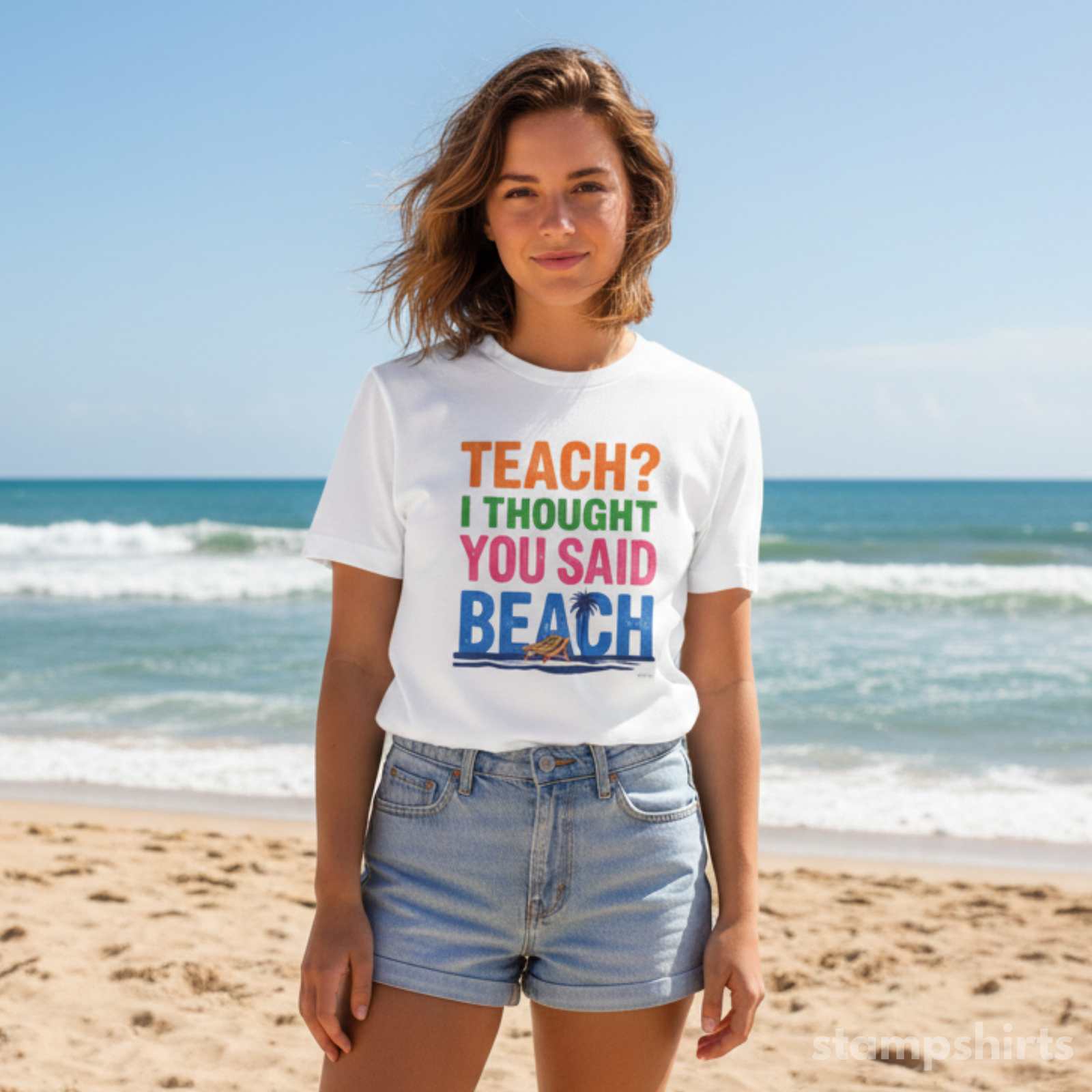 Teach? i Thought you said Beach T-Shirt