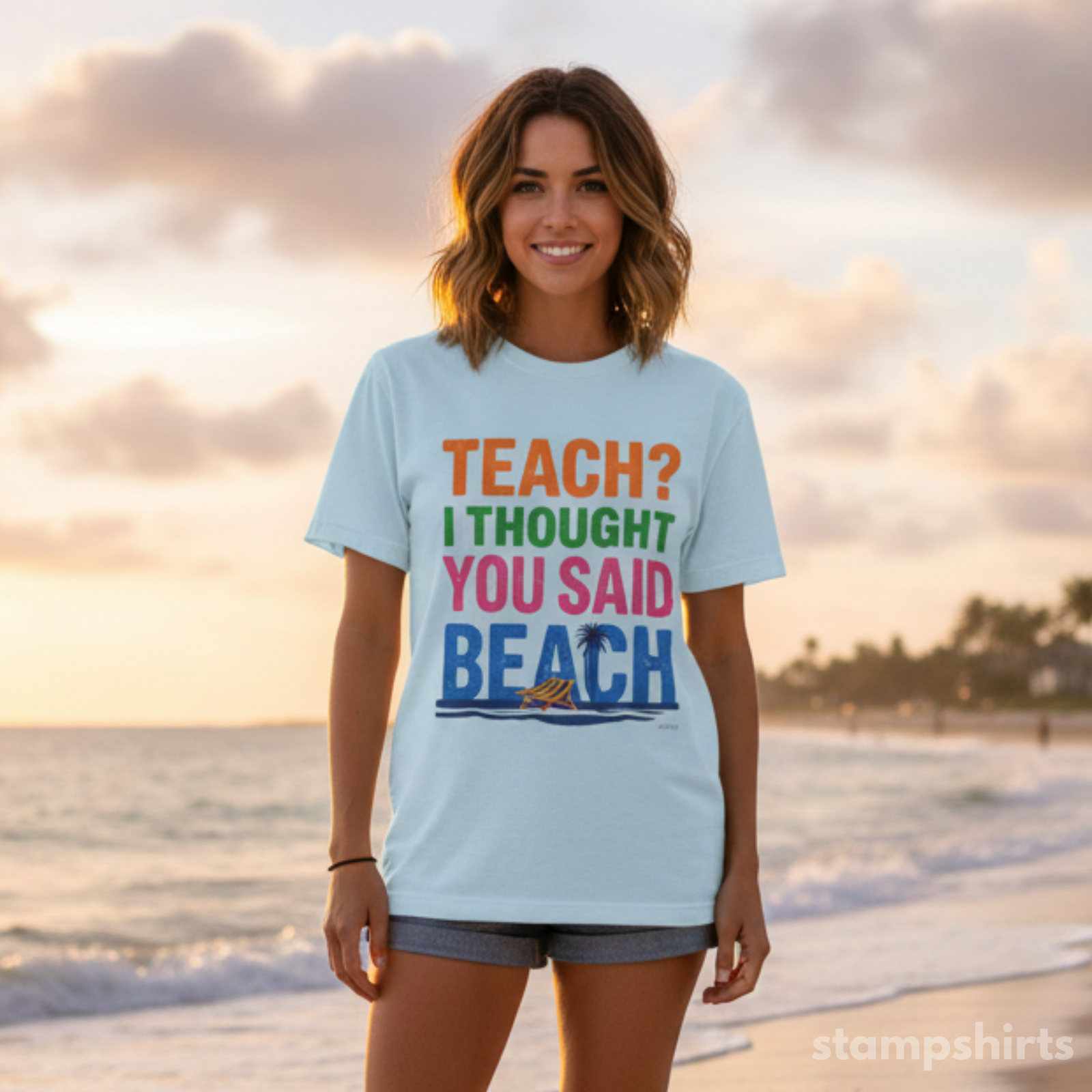 Teach? i Thought you said Beach T-Shirt
