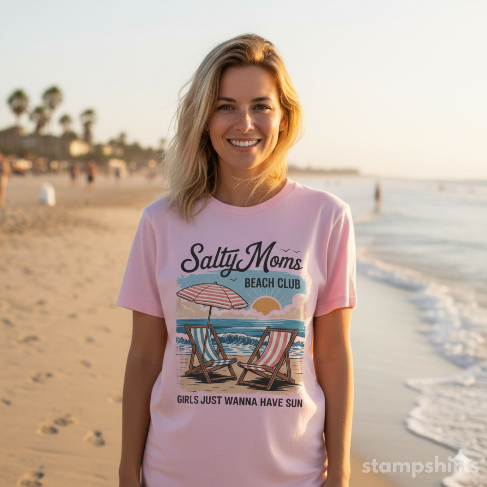 Salty Moms Beach Club T-Shirt