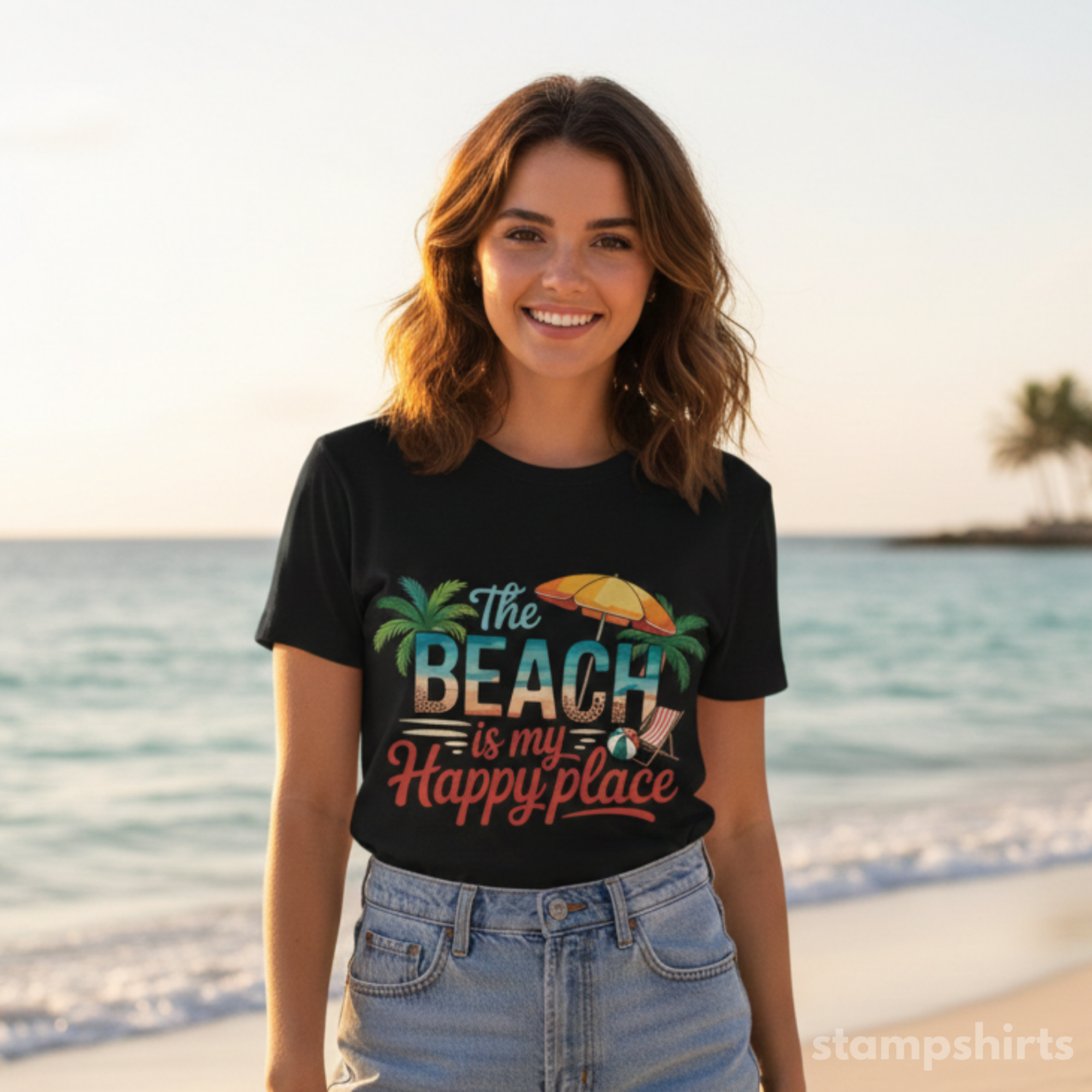 Beach Is My Happy Place T-Shirt