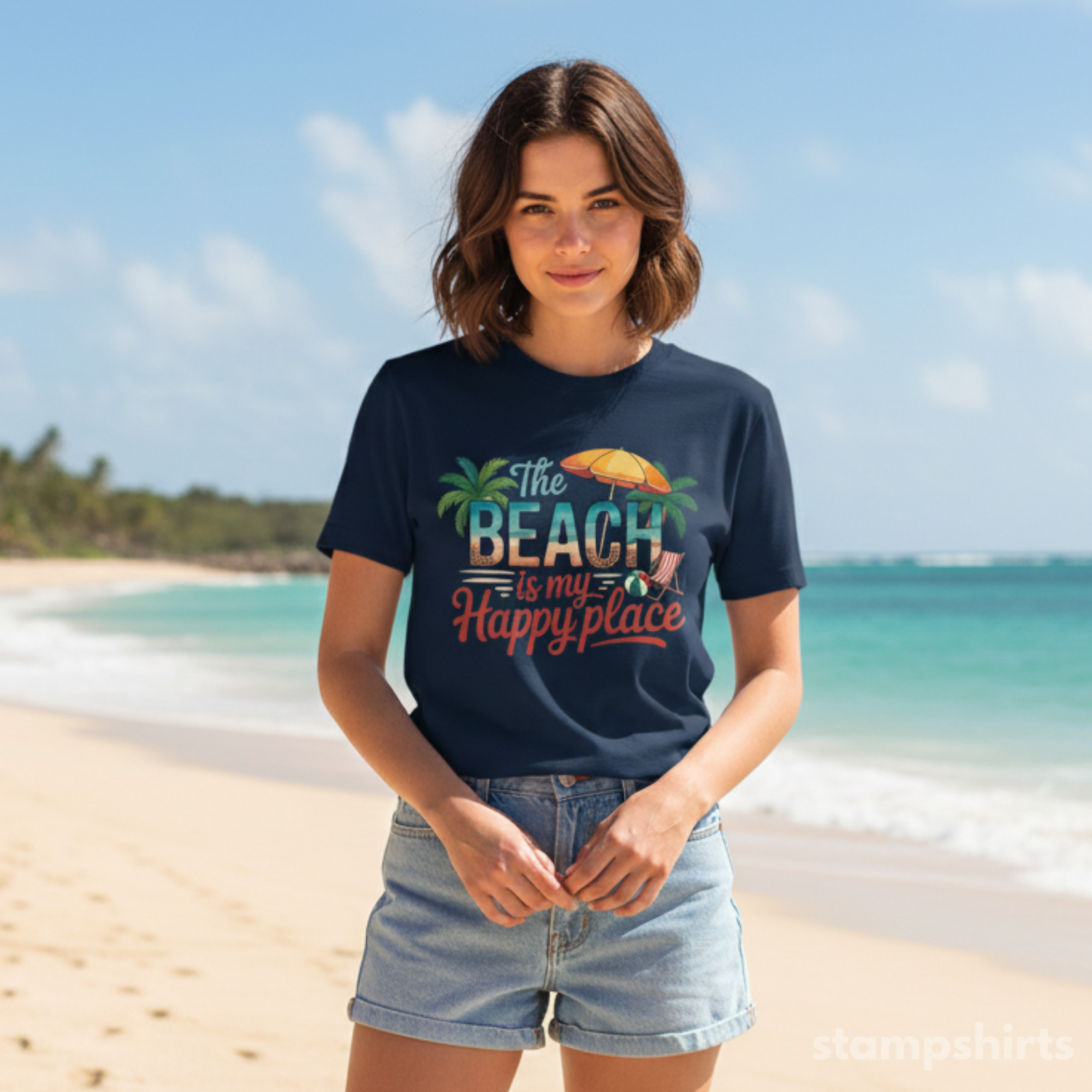 Beach Is My Happy Place T-Shirt