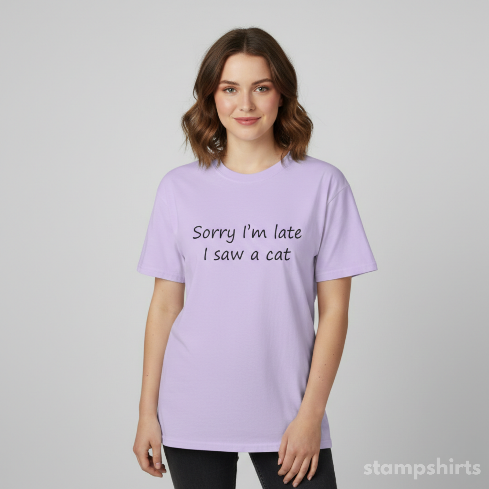 Sorry I’m Late I Saw a Cat T-Shirt