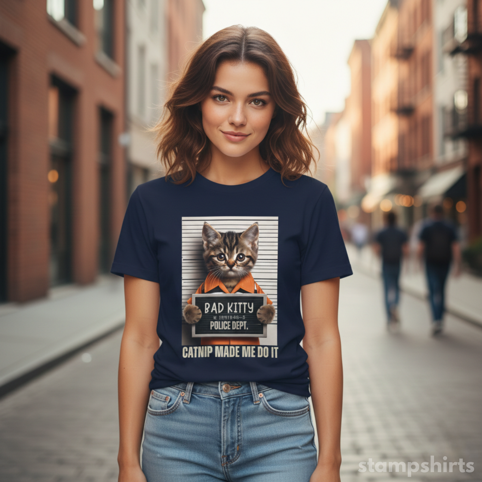 Bad Kitty Mugshot T-Shirt