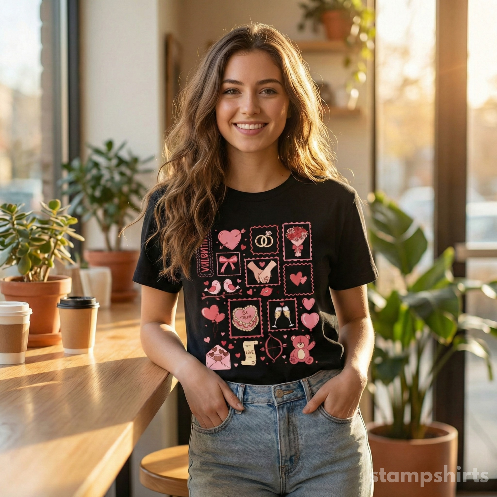 Love Stamps T‑Shirt