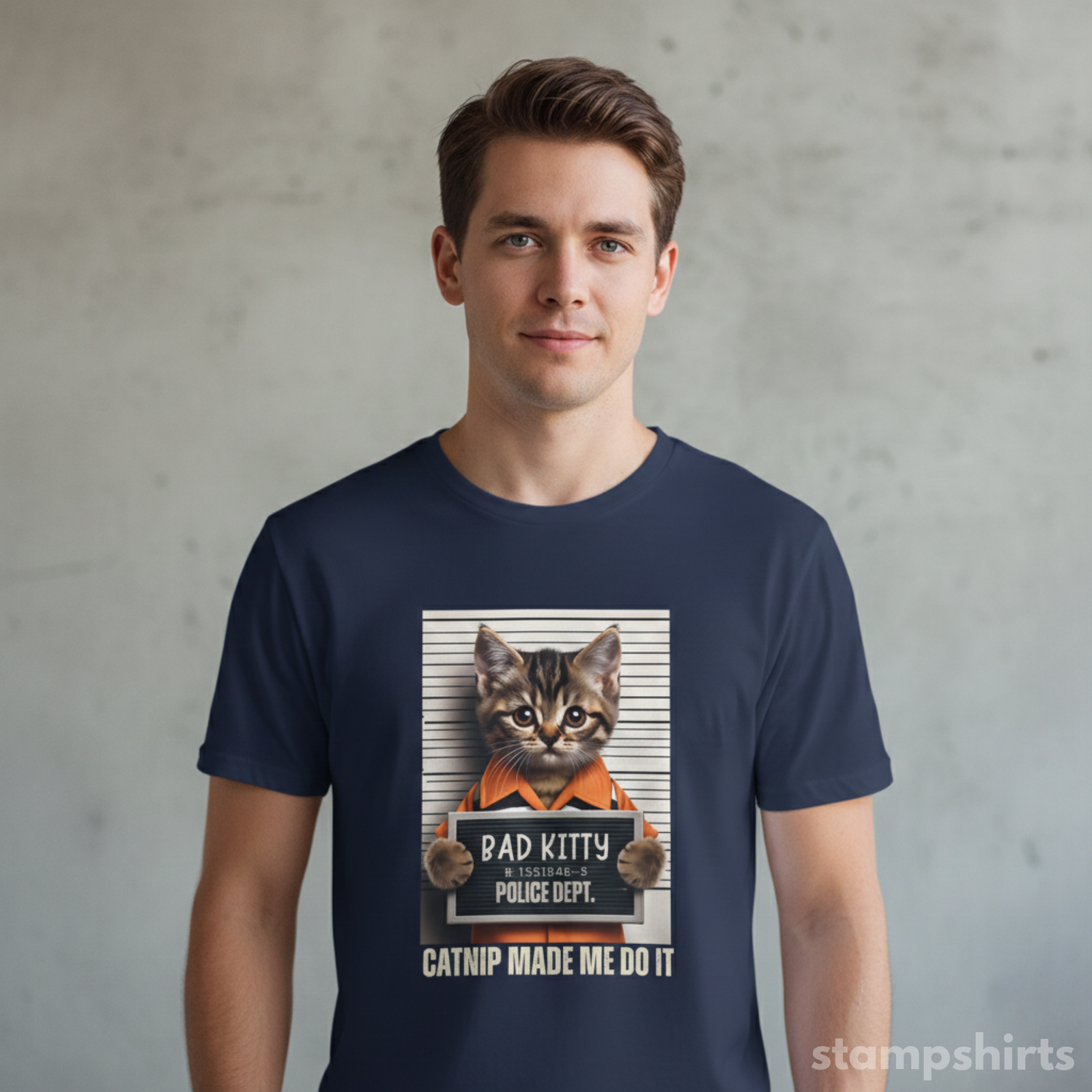Bad Kitty Mugshot T-Shirt