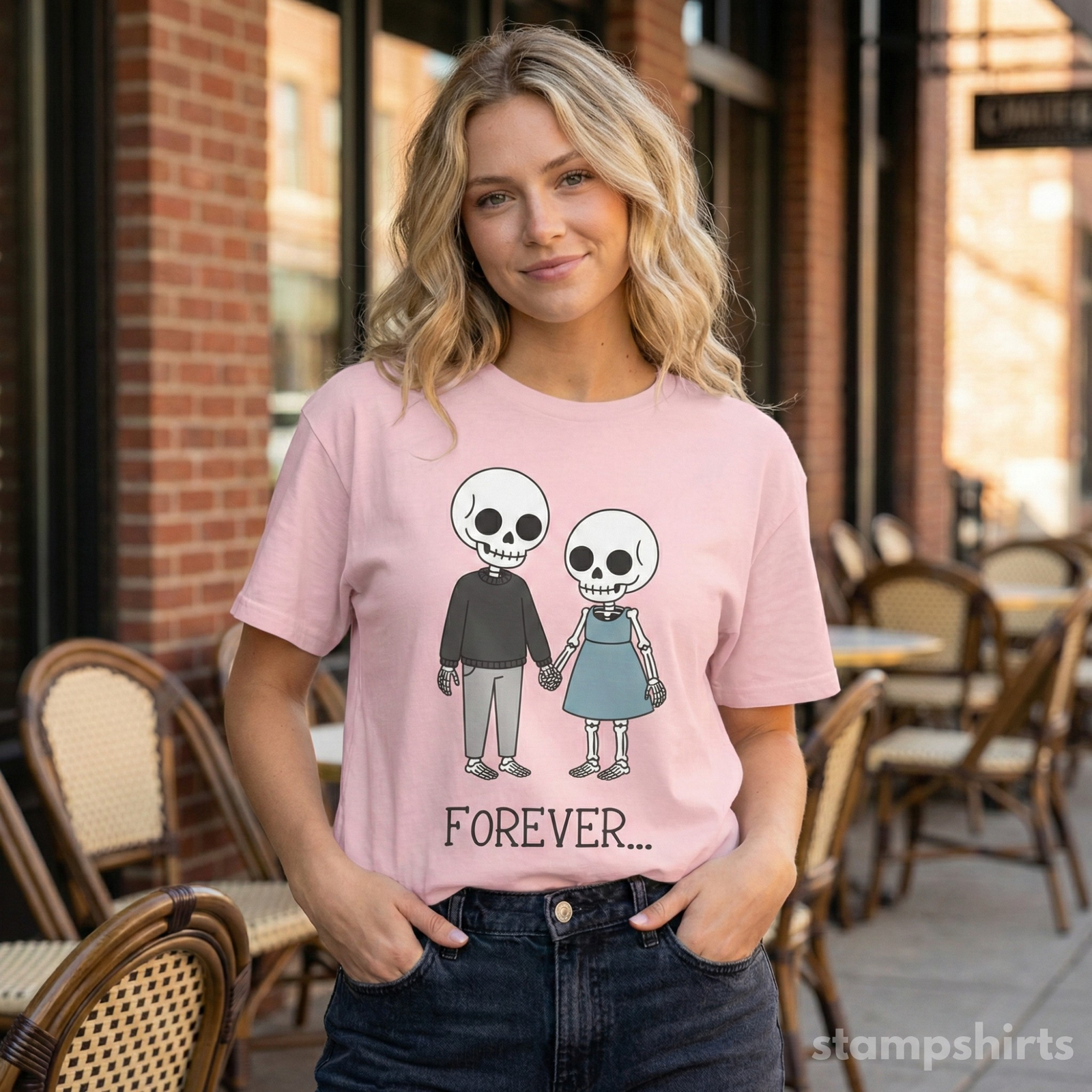 Forever Skeleton Couple T-Shirt