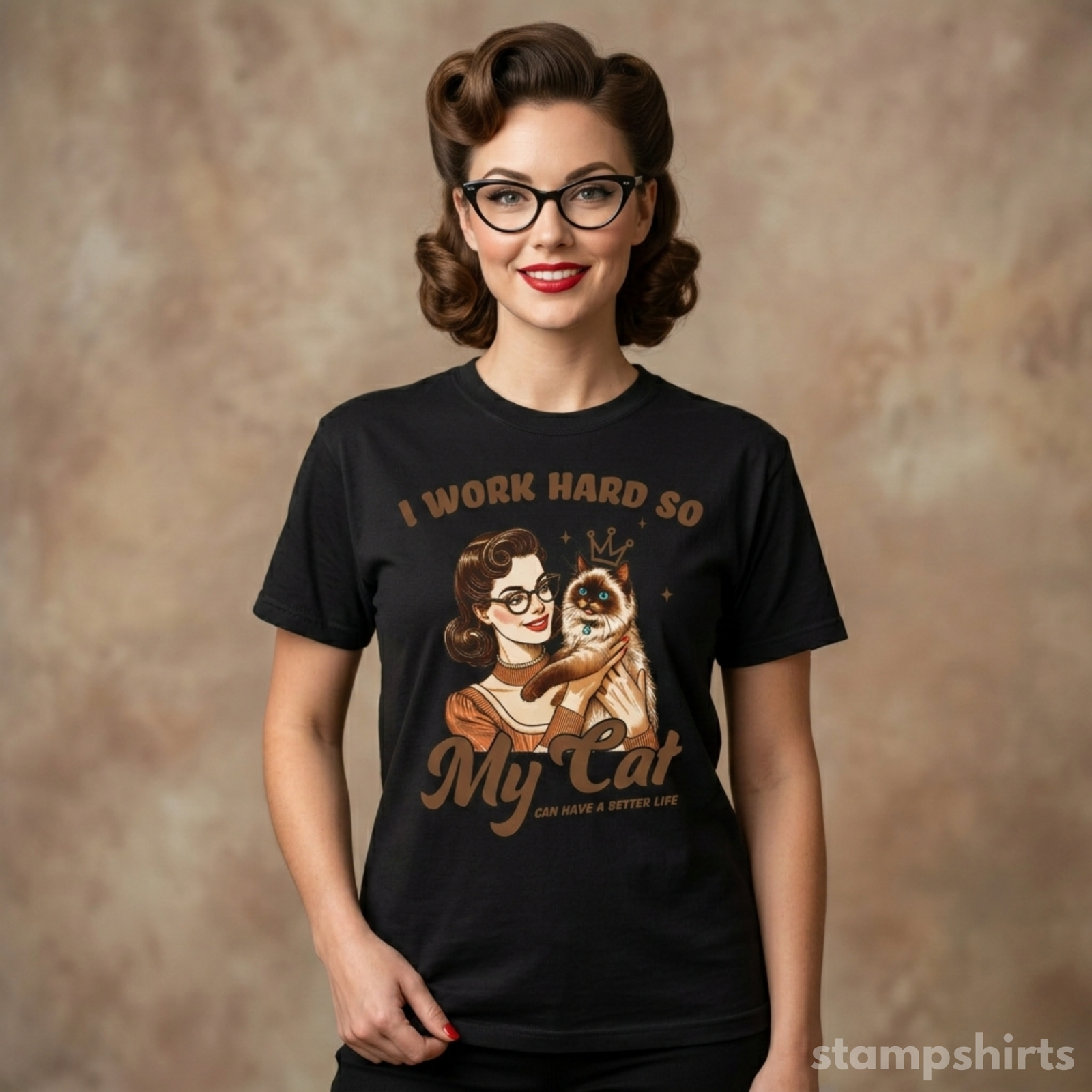 I Work Hard So My Cat Can Have a Better Life T-Shirt