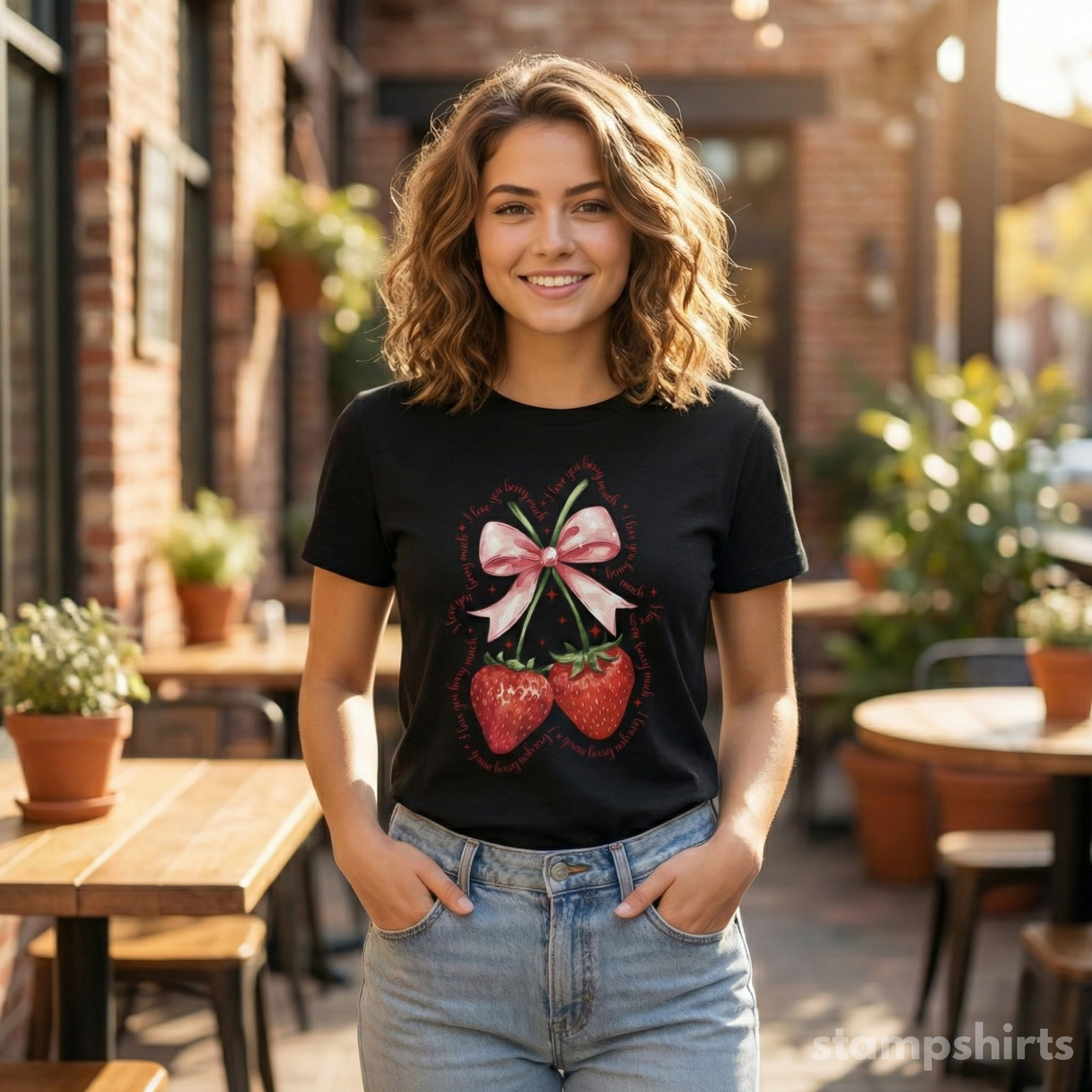 Strawberry Bow T-Shirt