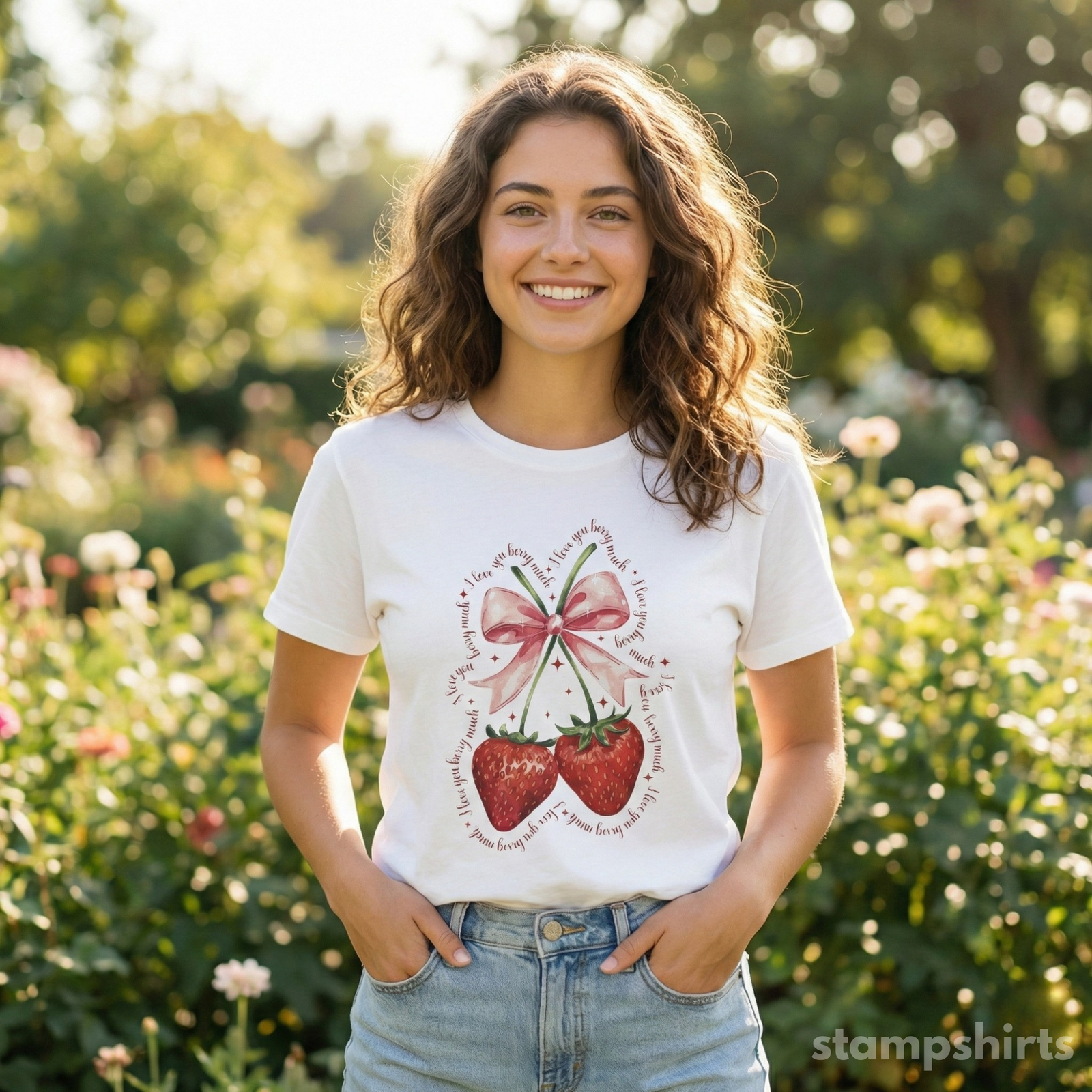 Strawberry Bow T-Shirt