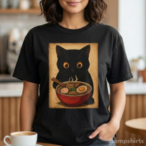 Black Cat Ramen T-Shirt