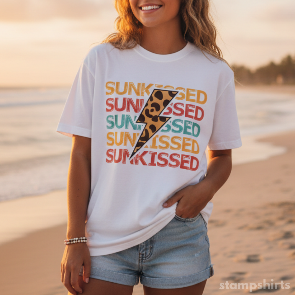 Sunkissed Leopard Lightning T-Shirt