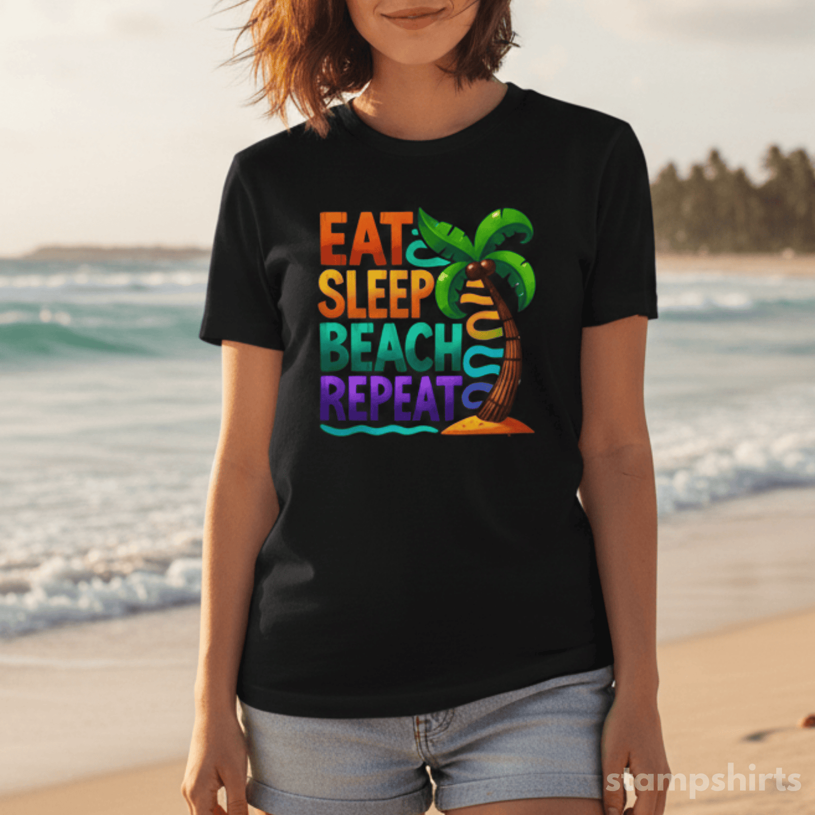 Eat Sleep Beach Repeat T-Shirt