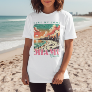 Miami Beach Vintage Sunset T-Shirt