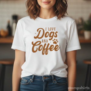 I Love Dogs and Coffee T-Shirt