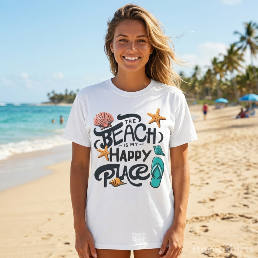 Beach Is My Happy Place T‑Shirt