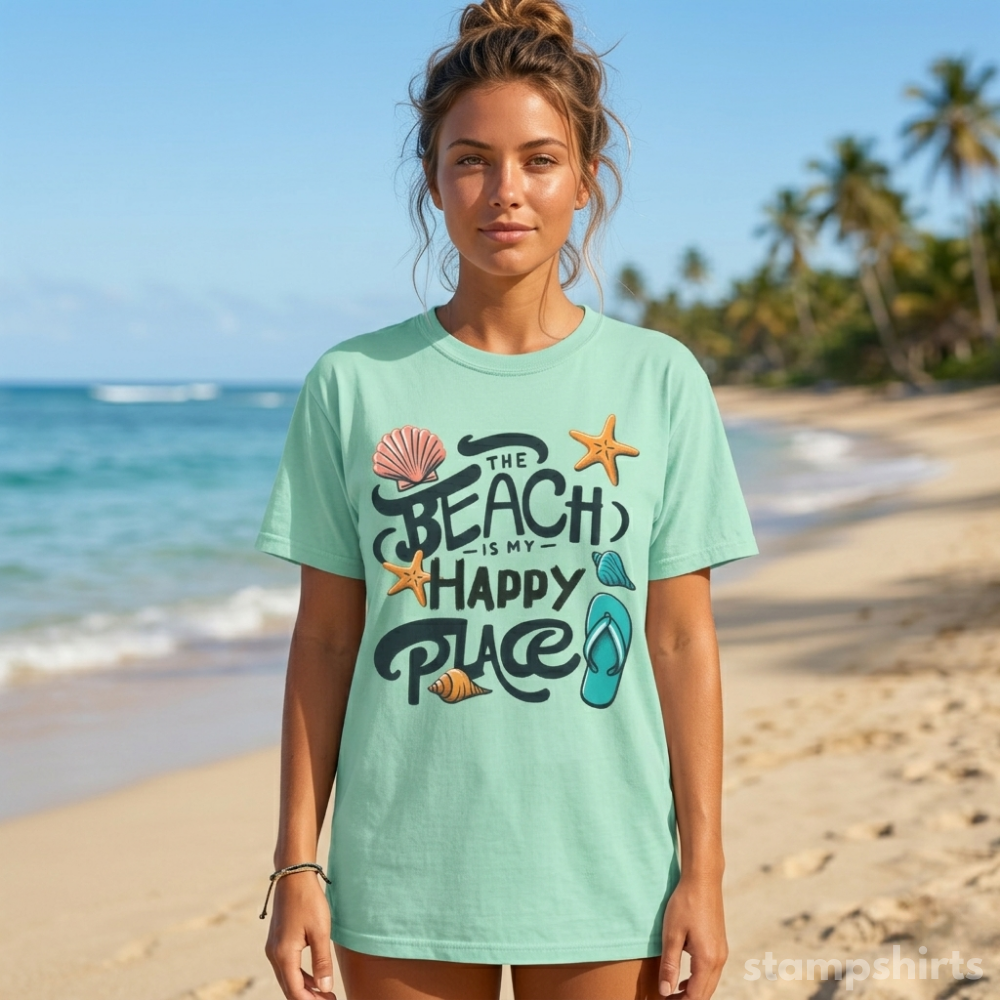 Beach Is My Happy Place T‑Shirt