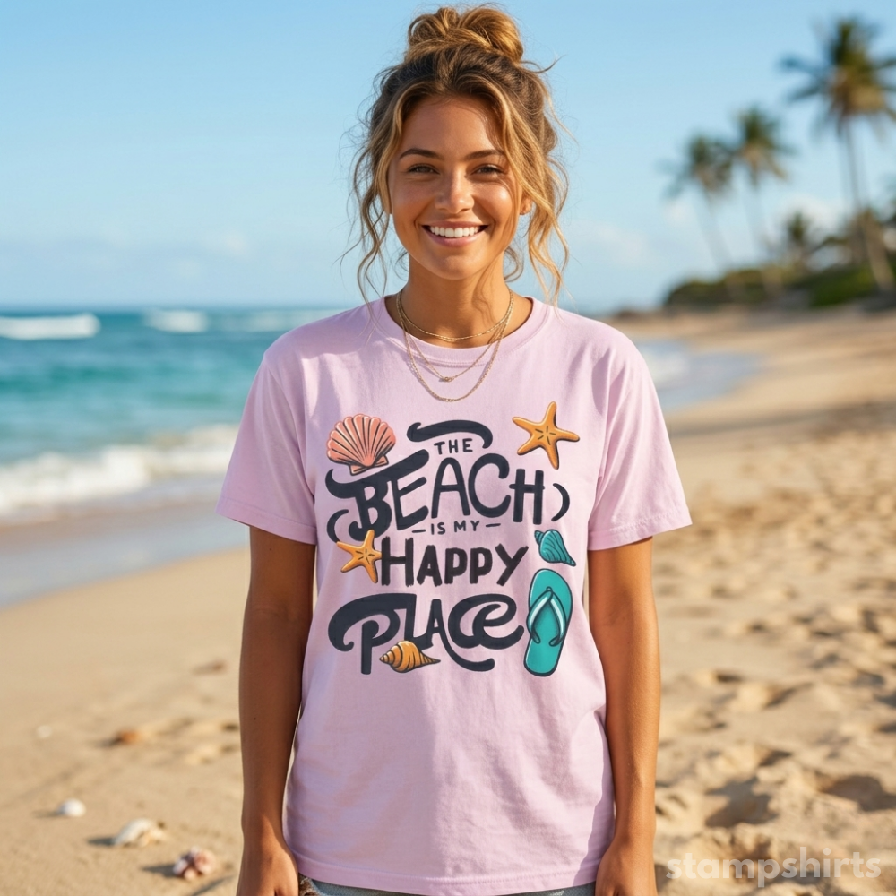 Beach Is My Happy Place T‑Shirt