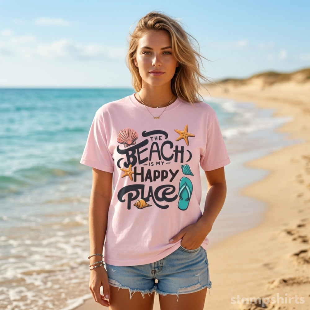 Beach Is My Happy Place T‑Shirt