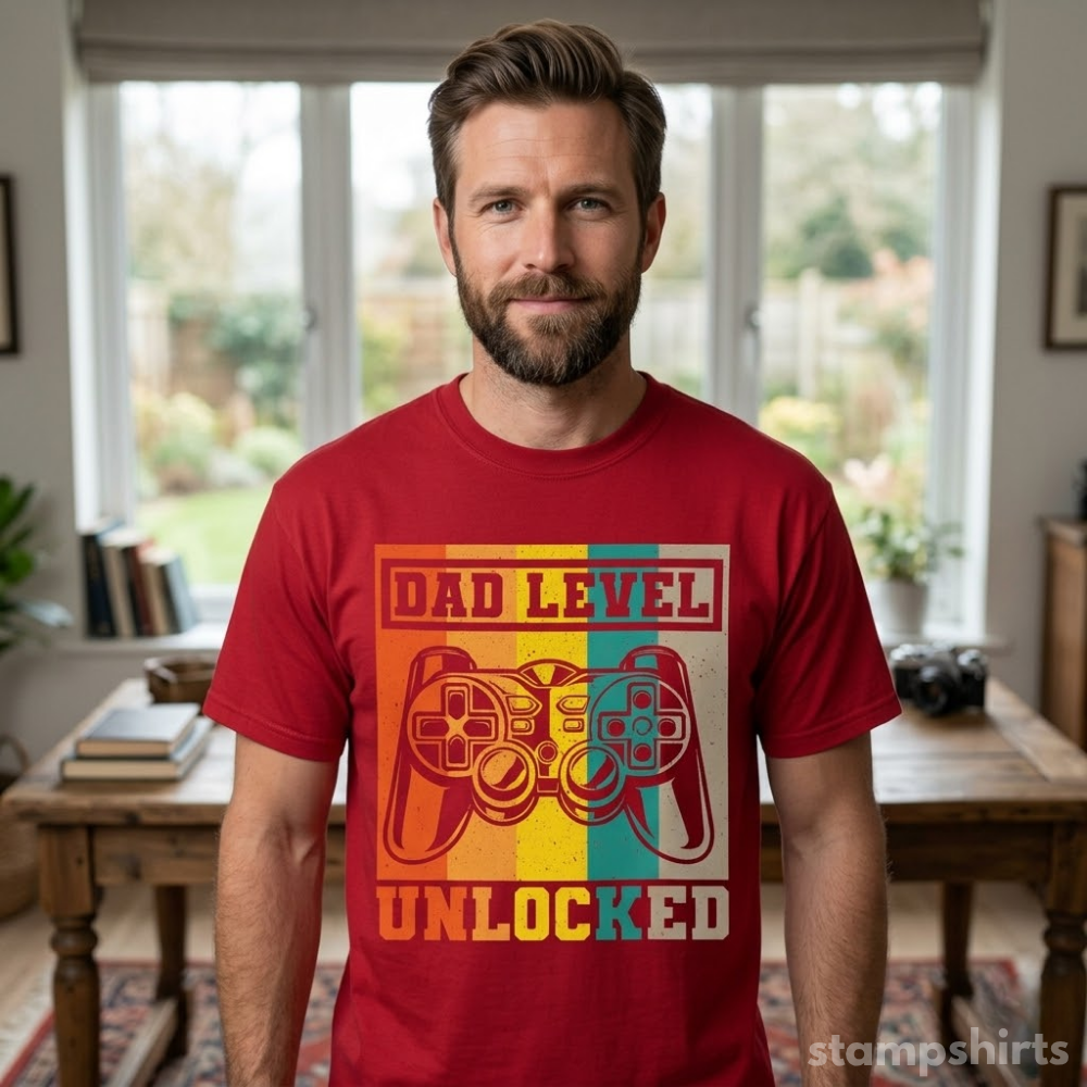 Dad Level Unlocked T-Shirt