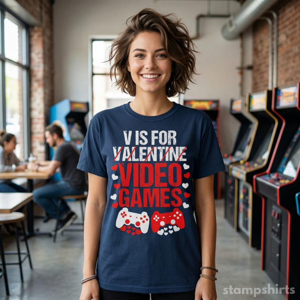 V is for Video Games T-Shirt